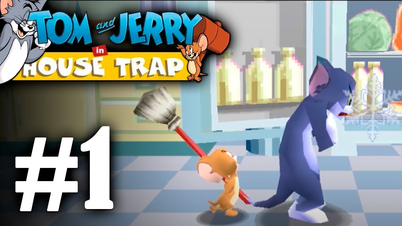 ¡Tom y Jerry PS1 Golpeándose hasta Caer! - Tom and Jerry in House Trap #1
