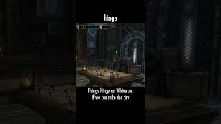 hinge — The Elder Scrolls V: Skyrim dialogue scene