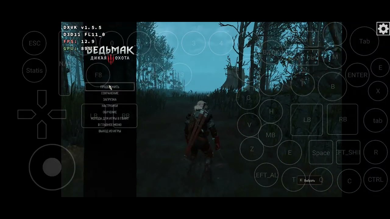 Witcher 3 termux-box, snapdragon 870