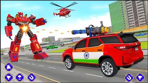 Flying Prado Car Robot Game - Android Gameplay