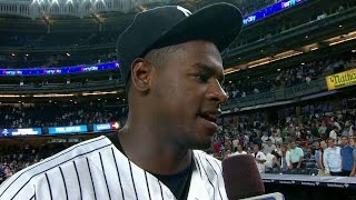TOR@NYY: Yanks throw gum at Severino as he talks win