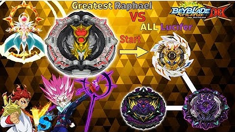베이블레이드 버스트 다이너마이트 그레이티스트 라파엘 VS ALL 루시퍼 Greatest Raphael VS ALL Lucifer Beyblade burst DB イブレードバースト