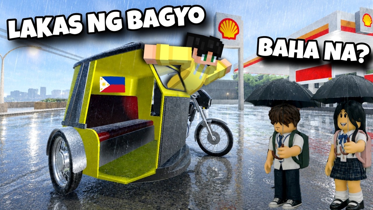 INABUTAN ng BAGYO ang TRICYCLE DRIVER ng PINAS 2026 BAKA BUMAHA sa Roblox