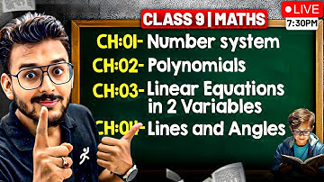 Complete Maths Class 9🔥 | CBSE 2025-26 | Pranav Sir