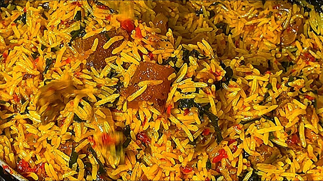 How to Cook Native Rice | Palm Oil Recipe // Local Rice