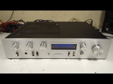 Ampli Stéréo Vintage Pioneer SA-610 - Mise à Jour LED Bleue - Occasion