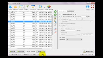 TIFF Combiner - Merge TIFF and image files into one or more TIFF