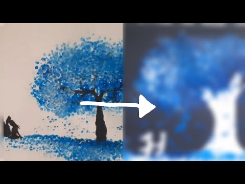 Refiz a minha pintura antiga! no papel preto| Rayssa Gabriela