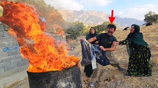 😱A Near Disaster on the Farm! When the Tar Barrel Went Up in Flames and Isaac Thought of the Blanket