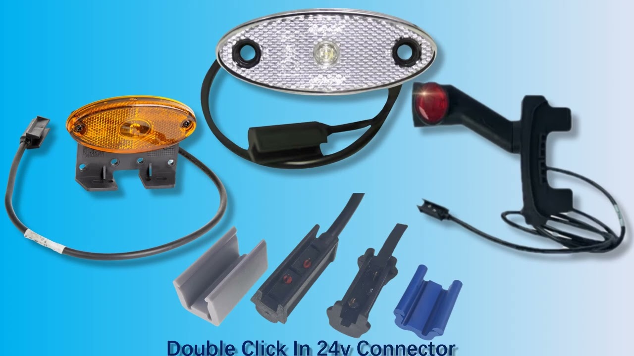 Quick Click-In Overmold Connector for Single Marker Clearance Lights with Optimized Cable Specificat