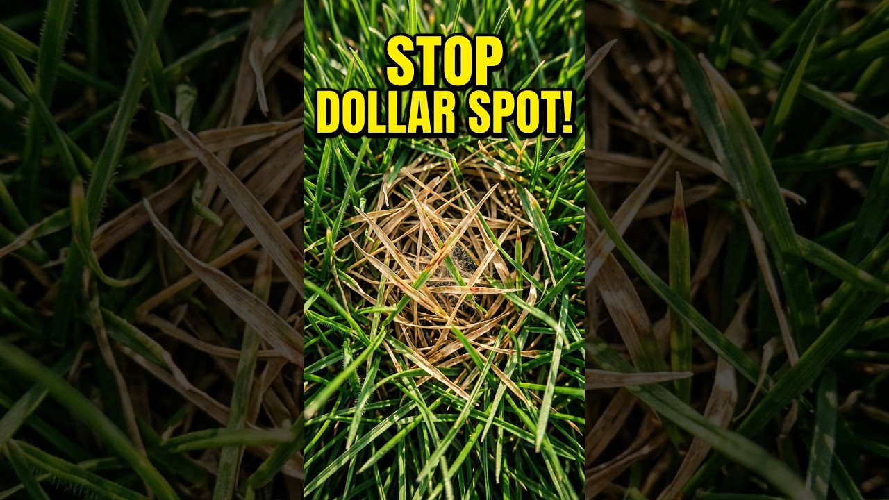 This One Trick Stops Dollar Spot Dead! #lawncare #shorts #diy