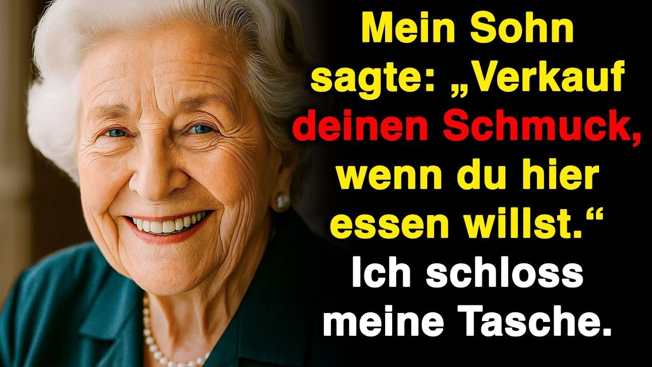 Mein Sohn sagte: „Verkauf deinen Schmuck, wenn du hier essen willst!“ Ich schloss meine Tasche.