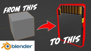 Blender 3D Tutorial: Creating a Realistic SD-Card Memory Stick | DIY 3D Modeling.