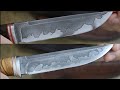 Knife Making: Knife 16-17 D2 Steel Multicolored Etching