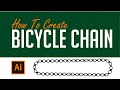 How to Create Bicycle Chain in Adobe Illustrator - Adobe Illustrator Tutorial