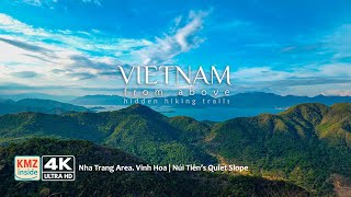 Details Vietnam From Above 4k. Nha Trang Area. Vĩnh Hòa.  Hidden hiking trails Update