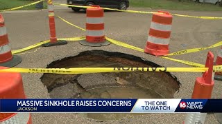 City of Jackson aware of massive sinkhole