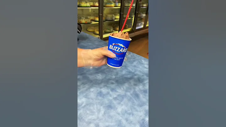 Dairy Queen Choco Brownie Extreme Blizzard #dairyqueen #blizzard #dq #mukbang #asmr #shorts #