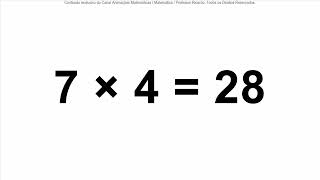 Tabuada do 7 para Aprender!