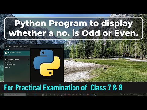 Annual Exam Practical - 2024 | TOUCHPAD | Class 8 | Class 7 | Python | #debs coding hub | Odd Even