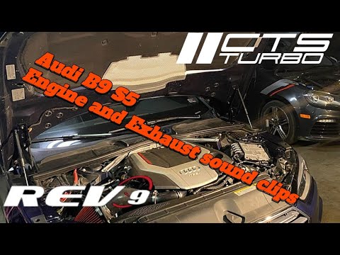 Audi S5 Engine and Exhaust sound clip after installing CTS HF Downpipe