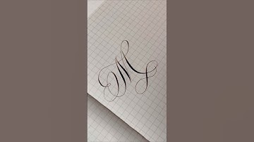 Flourished M #calligraphy #calligraphymasters #copperplatecalligraphy #copperplate #flourishing