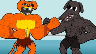 MUSCLE DOGDAY VS MUSCLE CARTOON DOG! Poppy Playtime Chapter 3 vs Trevor Henderson Cartoon Animation