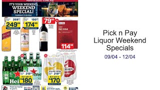 Pick n Pay Liquor Weekend Specials 09/04 - 12/04