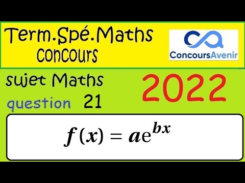 Question 21 — Fonction exponentielle
