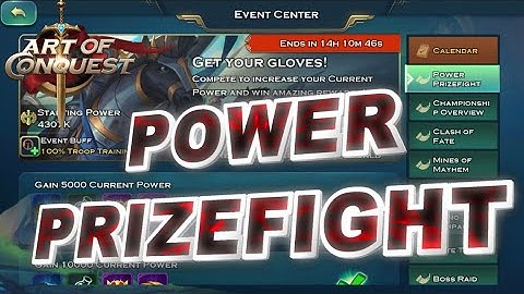 Art of Conquest - Power Prizefight Tips / Guide