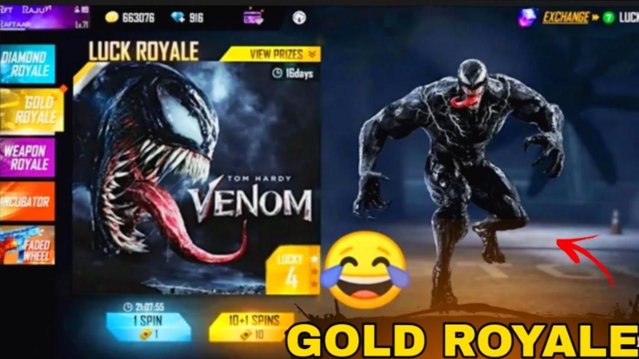 VENOM X FREEFIRE EVENTS☠️🩸FREEFIRE COLLABORATION WITH VENOM😍| FREE FIRE VENOM BUNDLE | GOLD ROYALE