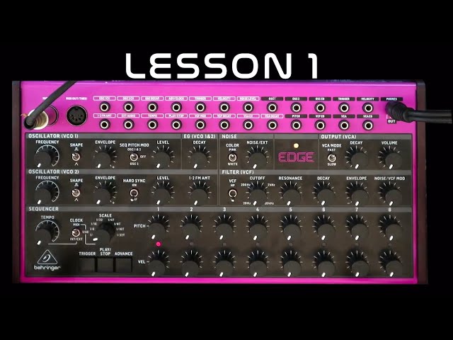 Behringer EDGE vs Moog DFAM Are they the same? - YouTube