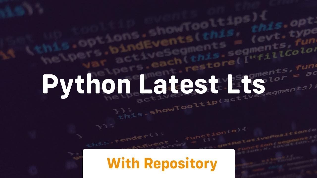 python latest lts - YouTube