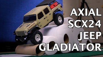 AXIAL SCX24 JEEP GLADIATOR UNBOXING AND TESTS. CAN IT CONQUER TP HILL???