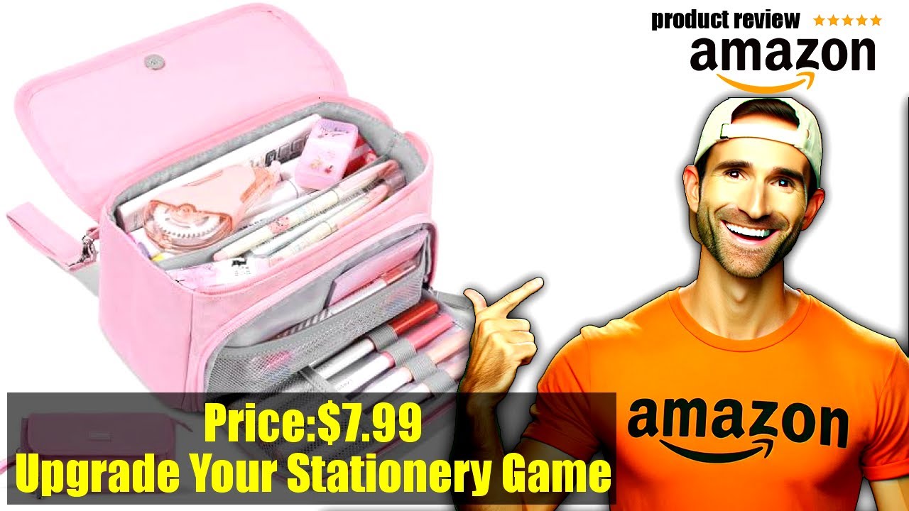 Buy Cases | Sooez Large Pencil Case, Big Capacity Pencil Bag with 3 Compartments, can hold 100