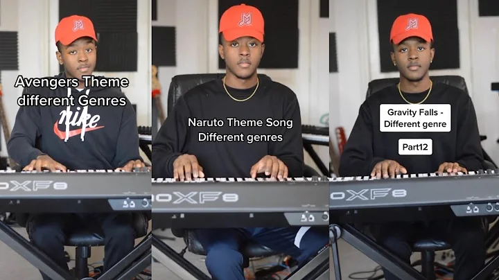 Songs in different genres (Avengers, Naruto, Gravity Falls)