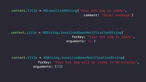 Local Notifications on iOS