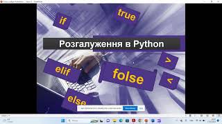 картинка: Логічні оператори and, or, not. Розгалуження в  Python.