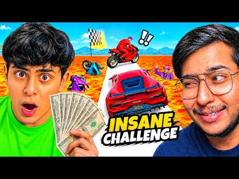 ₹1,000 GTA 5 CHALLENGE… But My Friend Was HUNTING Me 😱|| GTA5 Parkour Race Ft. @ABHI9AV