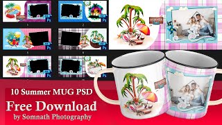 10 Summer MUG PSD Free Download by Somnath Photography