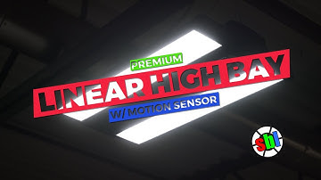 LED Linear High Bay with Programmable Motion Sensor