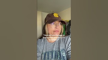 Them: shocked at my Korean. Me: casually pointing at #Airlearn #languagelearning #bilingual #fypシ