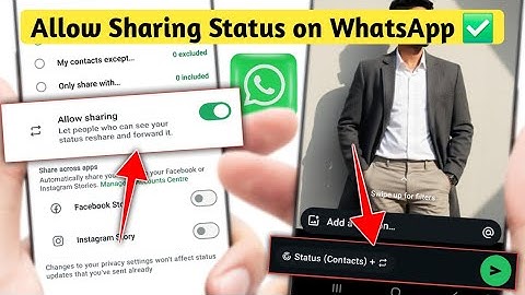 WhatsApp Status Sharing Option Update 2025 | How to Enable and Allow Sharing Status on WhatsApp 