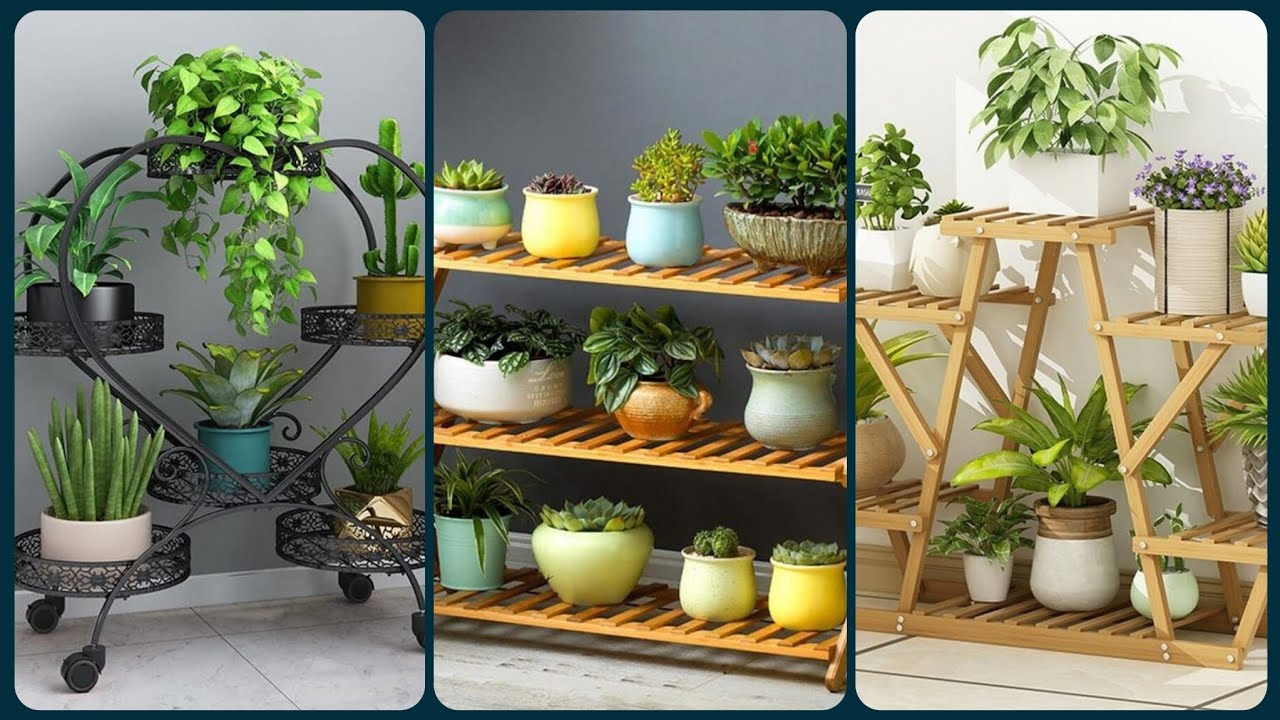 70+ beautiful rack pot planters ideas #decorlife #potplanters # ...
