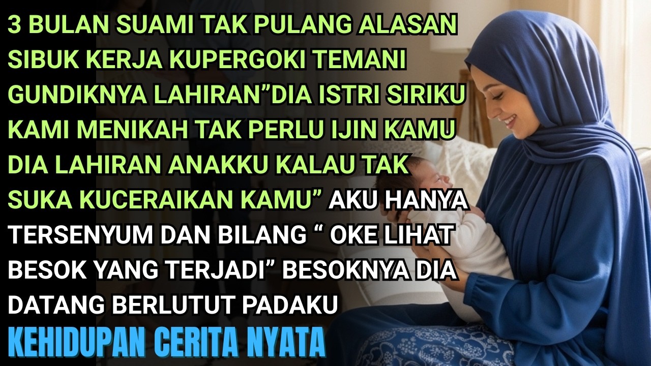 3 BULAN SUAMI TAK PULANG ALASAN SIBUK KERJA KUPERGOKI DIA TEMANI GUNDIKNYA LAHIRAN-KUBUAT DIA HANCUR