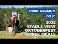 Sharp Decision (CCI-S 3* | 2022 Stable View Oktoberfest Horse Trials)