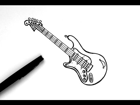 Vidéo: Comme Dessiner Une Guitare Avec Un Crayon Progressivement