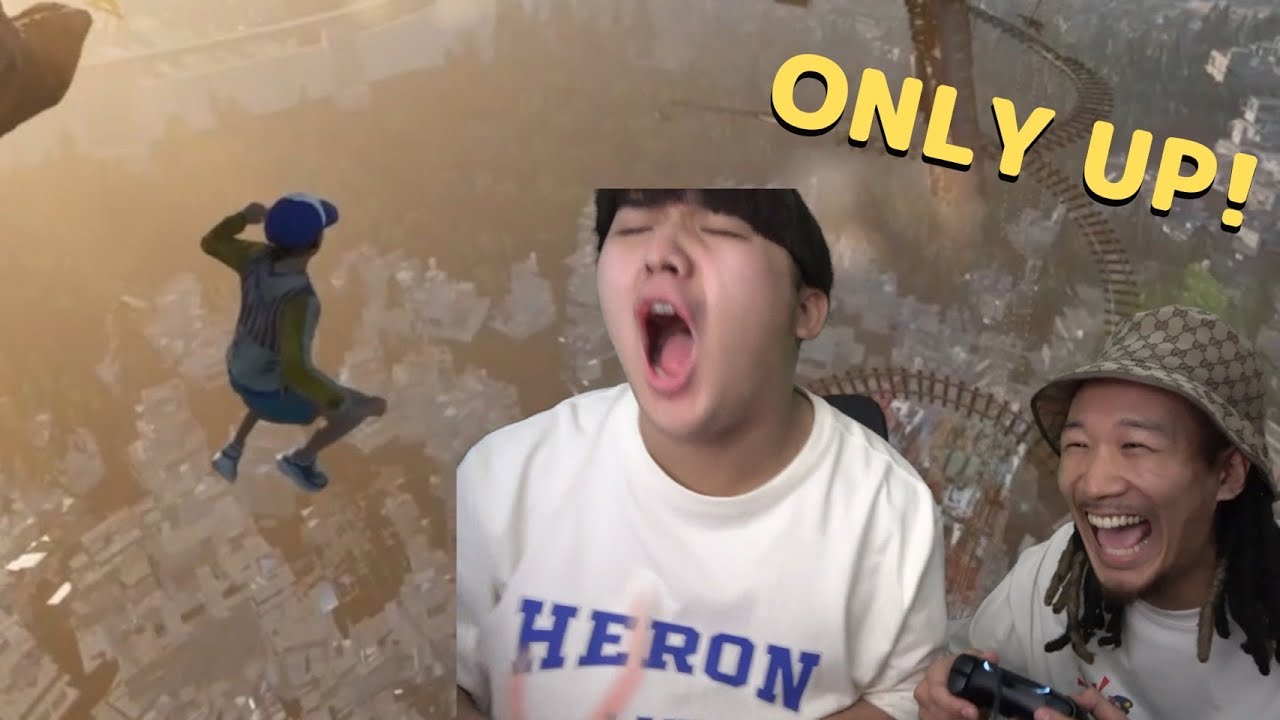 世界1イライラするゲーム中にMYが乱入してマジ喧嘩になった動画【ONLY UP】