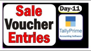 Sale Voucher Entry in Tally Prime #tallyprimefullcourse #tallyprime #learntallyprime #tallycounter
