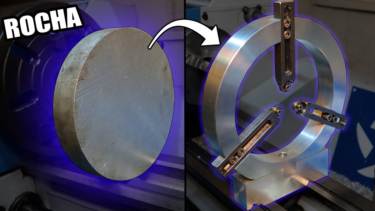 Transformo un Cilindro de Aluminio en una Luneta para TORNO